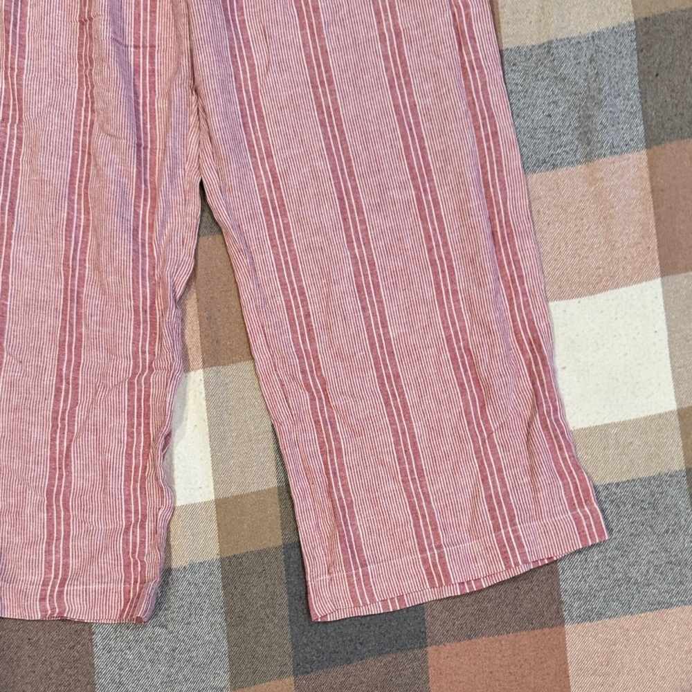 Striped Pink Wide Leg Pants - Picture 4 of 11